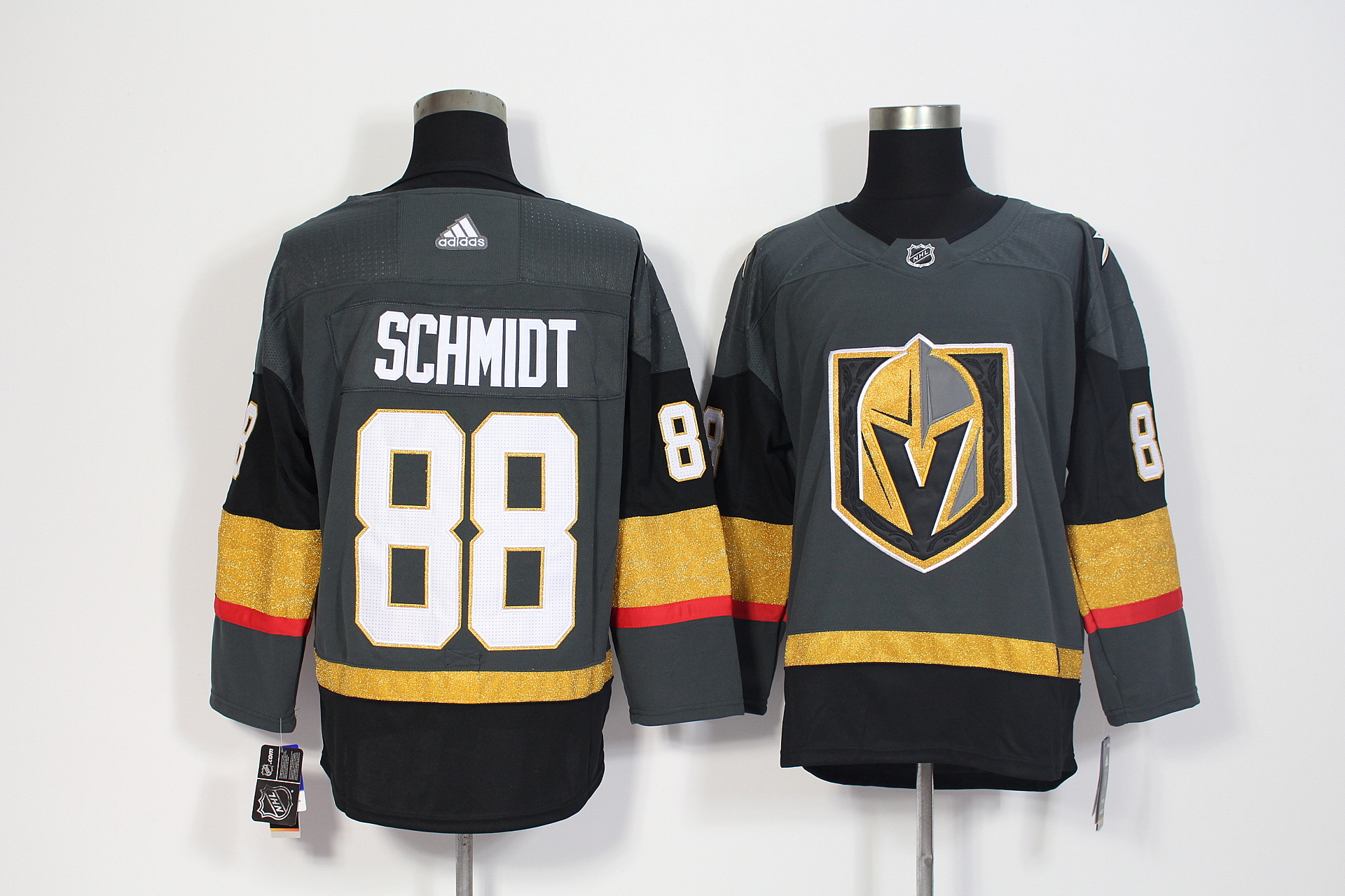 Men's Adidas Vegas Golden Knights #88 Nate Schmidt Grey Stitched NHL Jersey Men's Adidas Vegas Golden Knights #88 Nate Schmidt Grey Stitched NHL Jersey